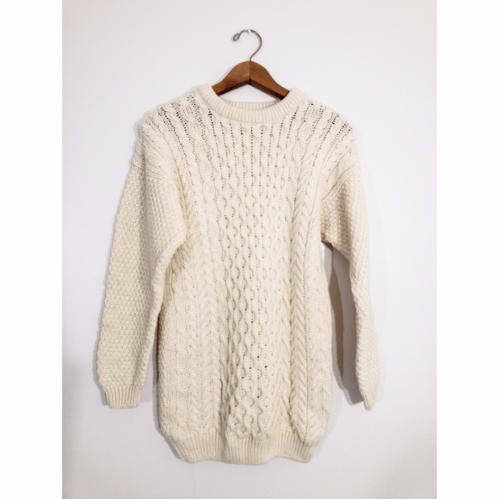 Wool Fisherman Sweater Scottish